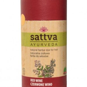 Vopsea de par Red Wine, 150gr – Sattva Ayurveda