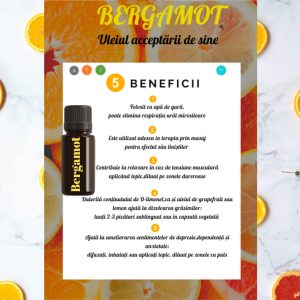 Ulei esential de Bergamota (Bergamot – citrus bergamia) -15 ml DoTerra