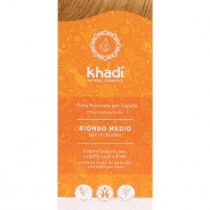 Vopsea de par -Henna Blond Mediu – Khadi