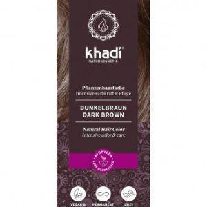 Vopsea de par naturala Henna – Saten Inchis – Khadi