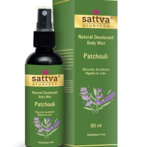 Deodorant fara aluminiu –  Patchouli, 80ml – Sattva Ayurveda