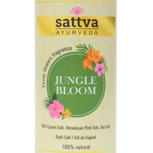 Sare de baie cu sare epsom, sare de mare, sare de Himalaya Jungle Bloom, 300gr – Sattva